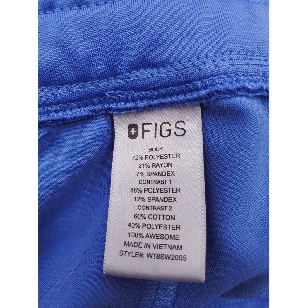 Figs Scrub Pants Womens Extra Large Blue Zamora Jogger Cargo Medical Nursing - Picture 11 of 16